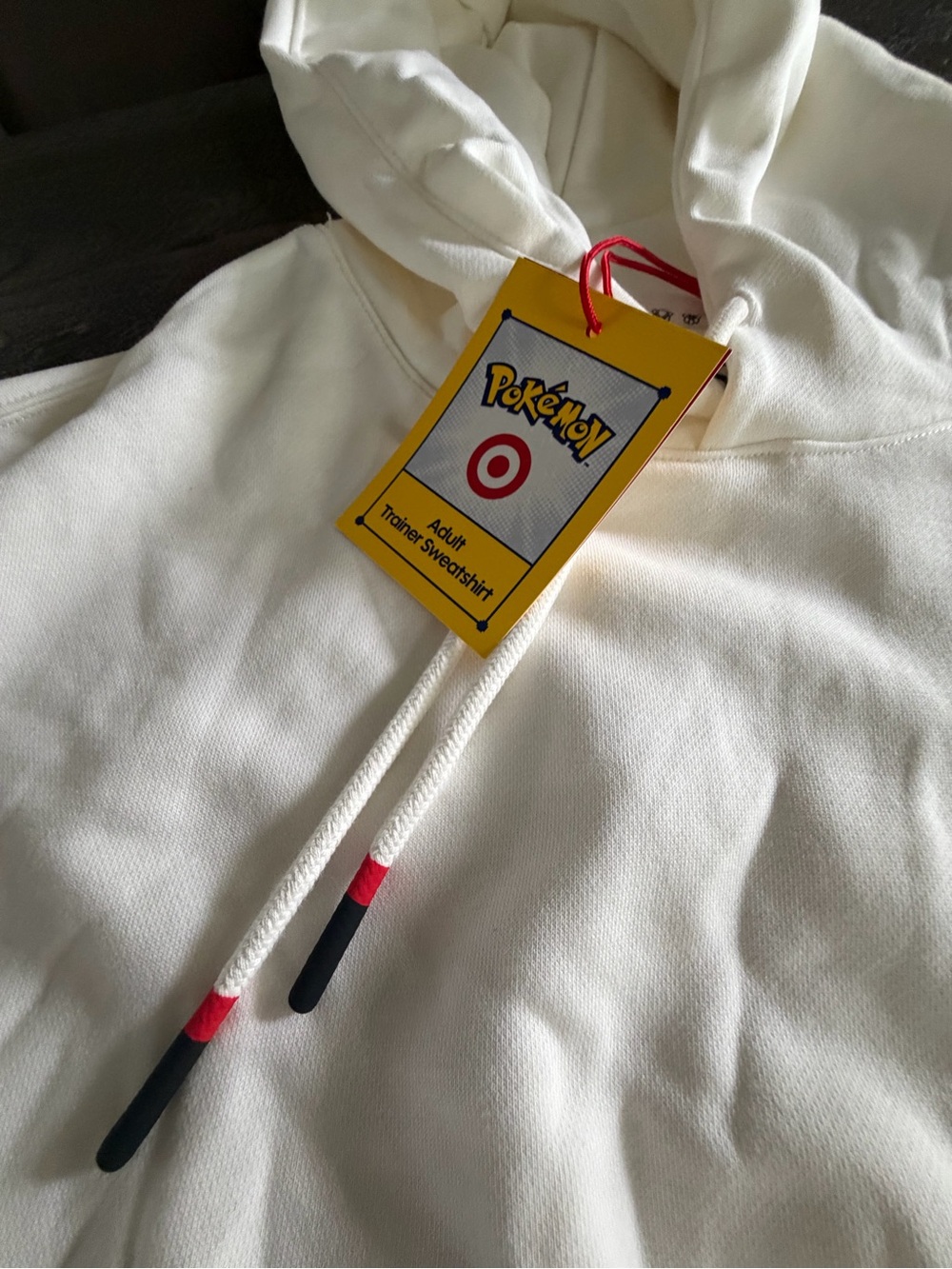 Pokemon White Hoodie with Yellow Accents - Gotta Catch 'Em All Text - Picture 8 of 12